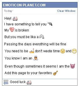 Conversation with emoticon Ambulance for Facebook