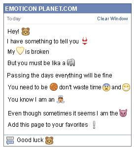 Conversation with emoticon Beaver for Facebook