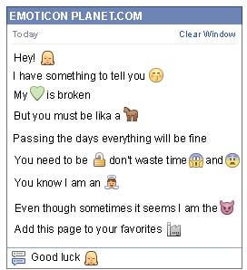 Conversation with emoticon Blond Woman for Facebook