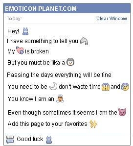 Conversation with emoticon Dress for Facebook