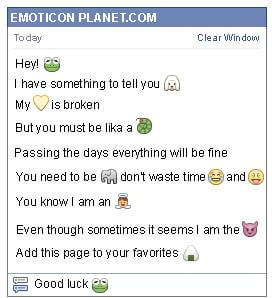 Conversation with emoticon Frog for Facebook