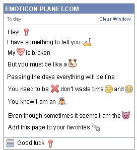 Conversation with emoticon Little Chocolate for Facebook