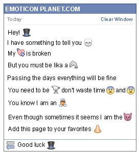 Conversation with emoticon Magician Hat for Facebook