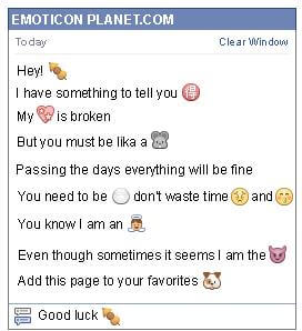 Conversation with emoticon Oden for Facebook