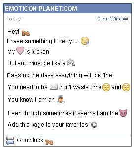 Conversation with emoticon Summer Shoes for Facebook