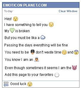 Conversation with emoticon Xd Eyes for Facebook